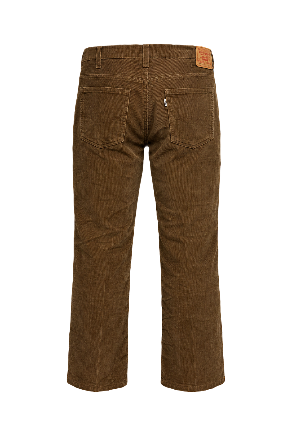 1970s Brown Corduroy Pants - Back View