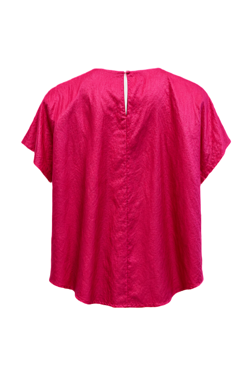 1980s Pink Synthetic Blouse - Back View