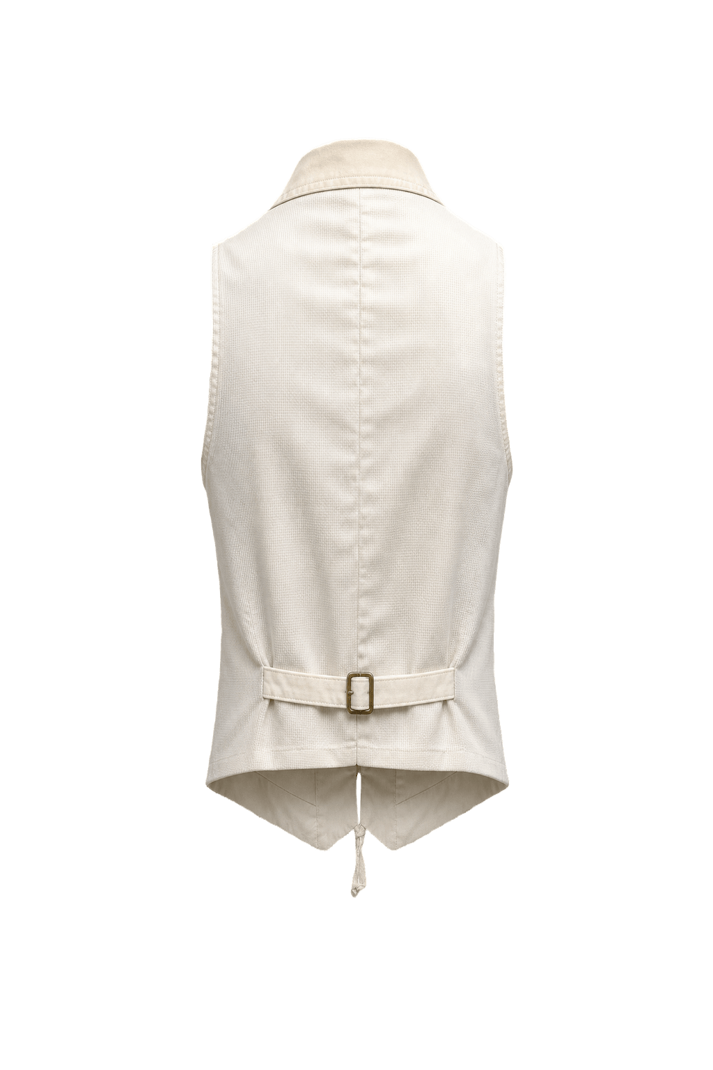 1970s White Cotton Vest - Back View