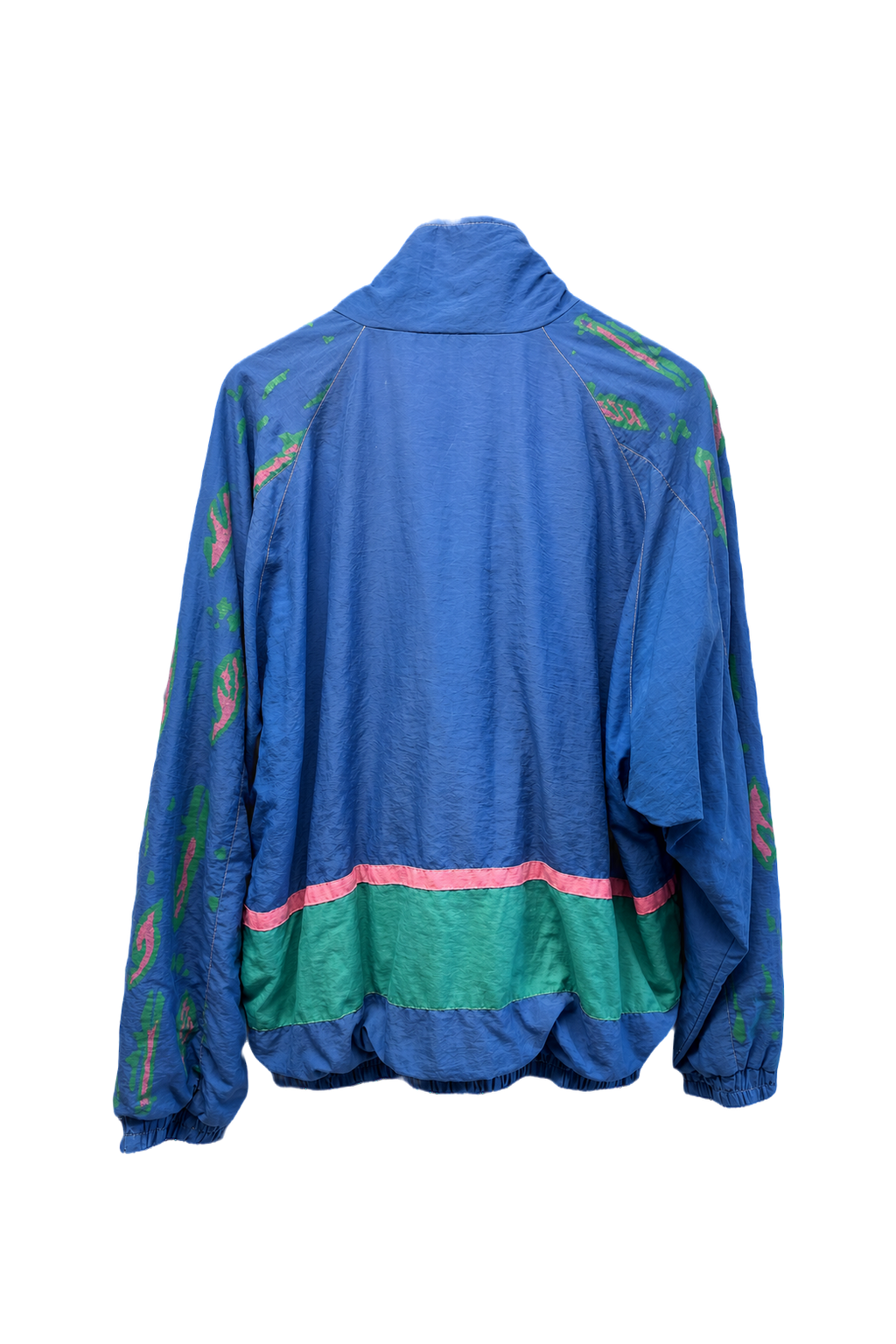 1990s Blue Cotton Blend Jacket - Back View