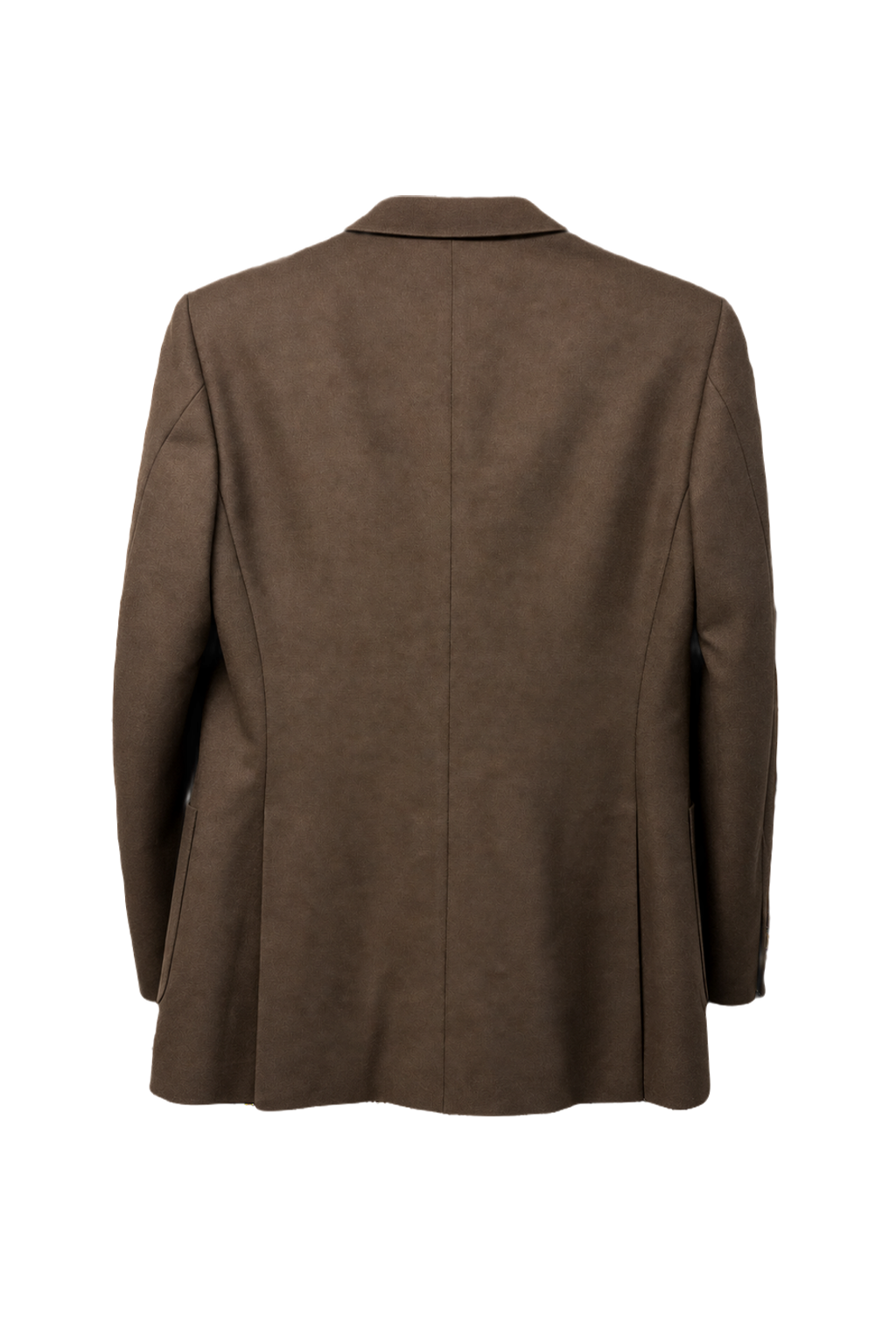 1970s Dark Brown Wool Blazer - Back View