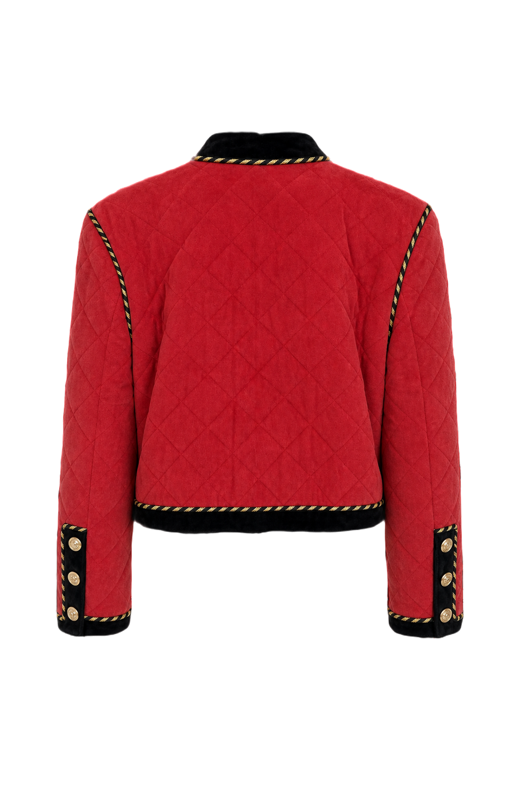 1970s Red Suede Jacket - Back View
