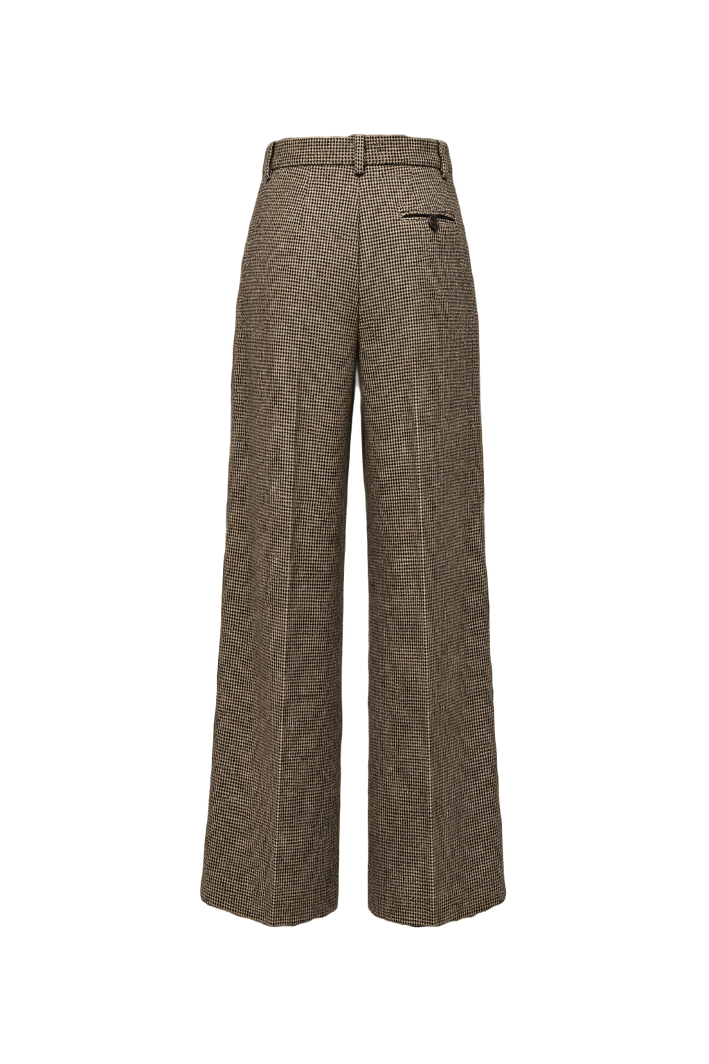 1980s Gray Wool Blend Trousers - Back View
