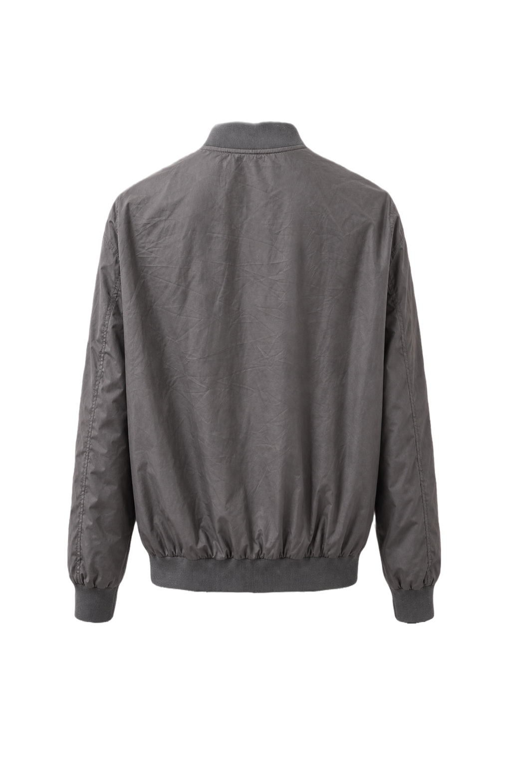 1980s Grey Nylon Jacket - Back View