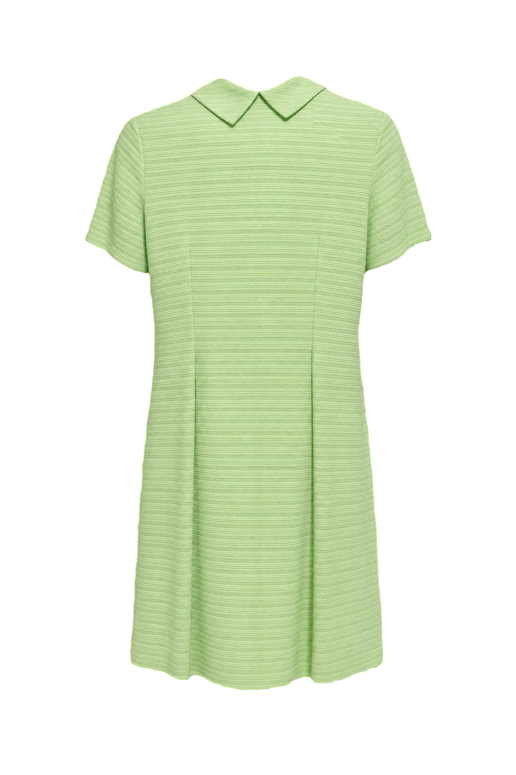 1960s Mint Green Polyester Blend Shift Dress - Back View