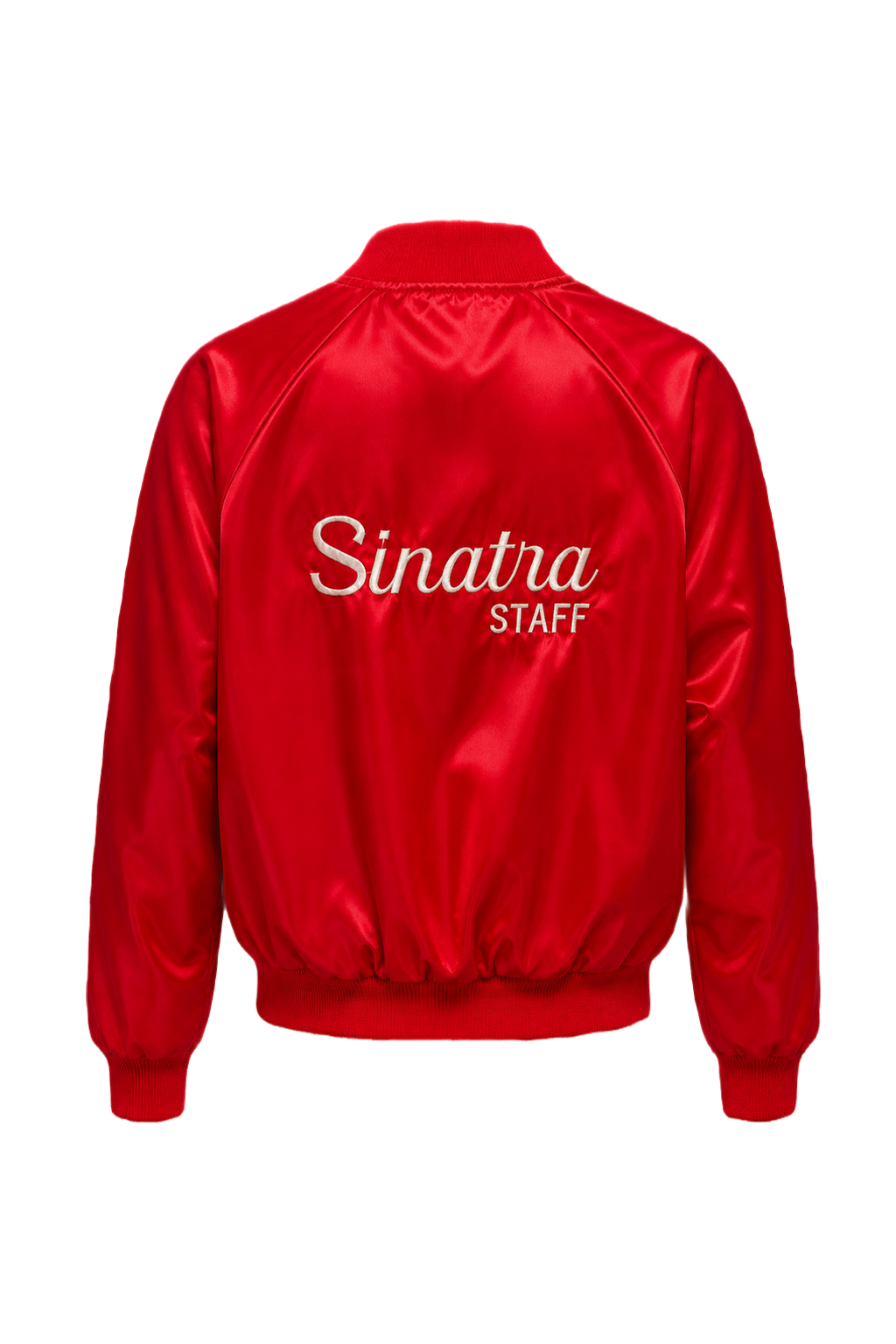 1980s Red Synthetic Jacket - Back View