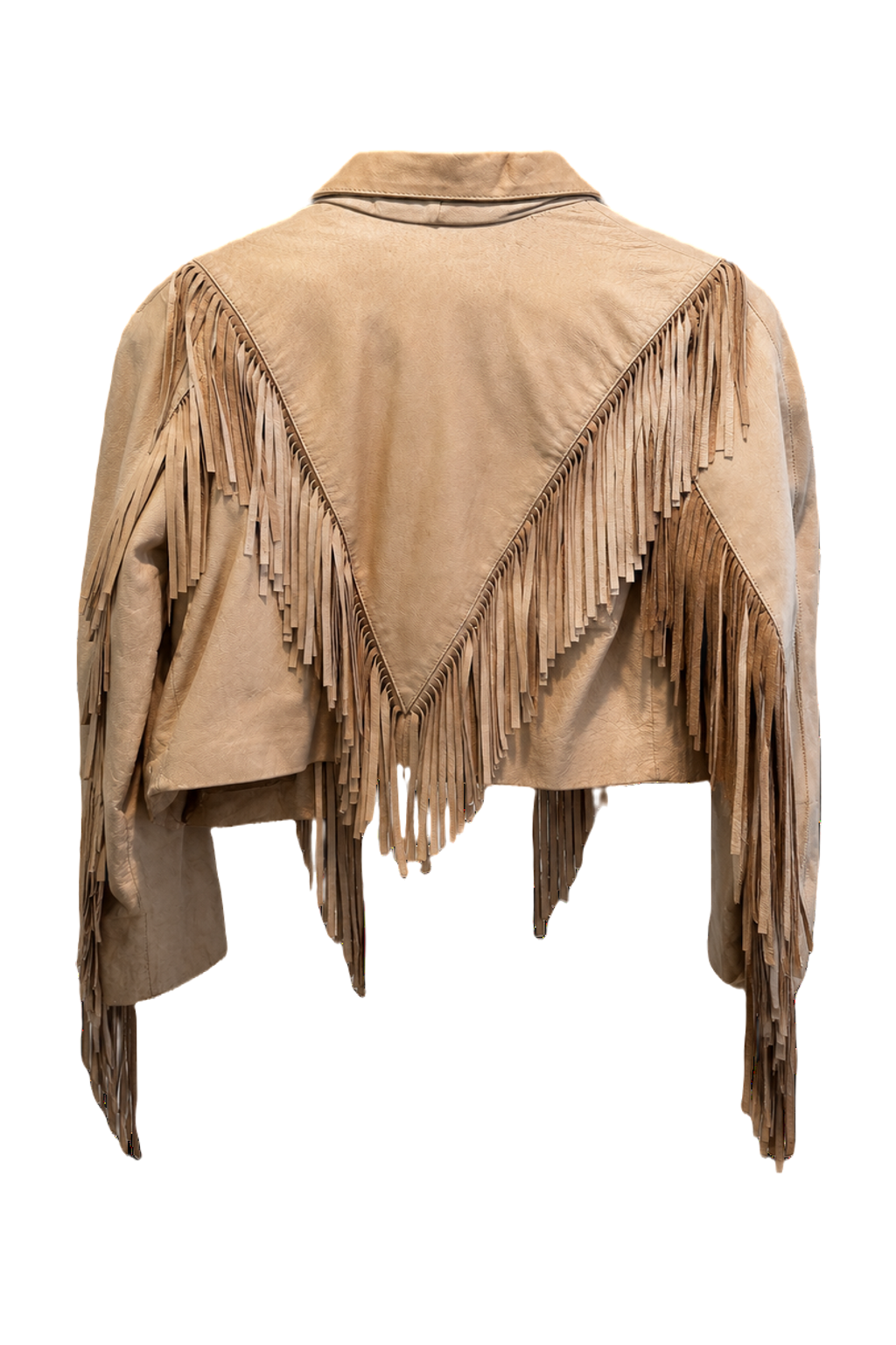1970s Light Brown Suede Jacket - Back View