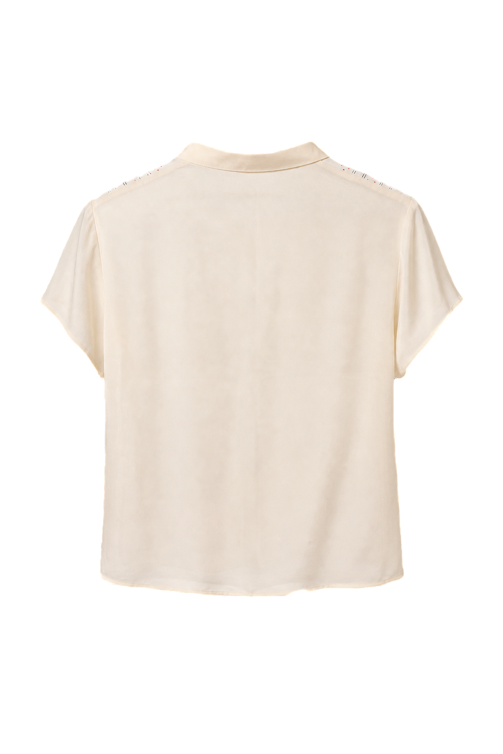 1930s Cream Silk Blouse - Back View
