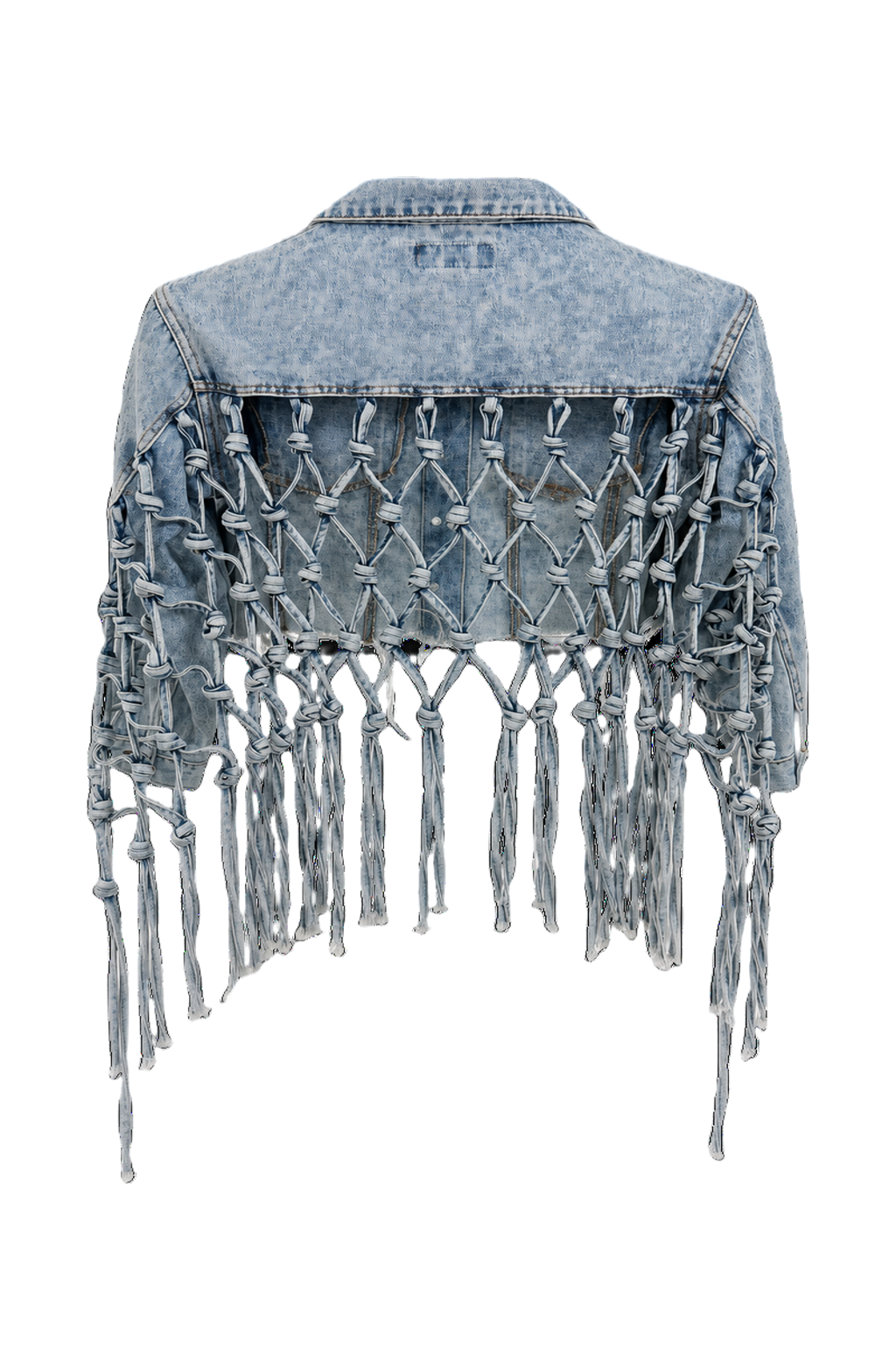 1970s Light Blue Denim Jacket - Back View