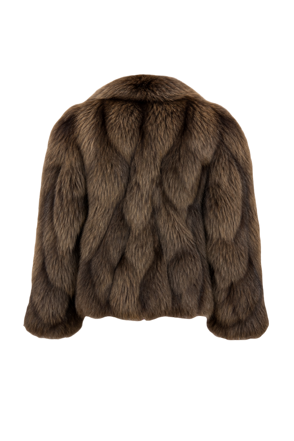 1990s Brown Fur Coat - Back View