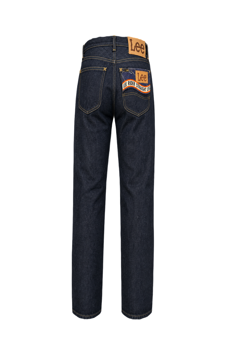 1970s Dark Blue Denim Lee Jeans - Back View