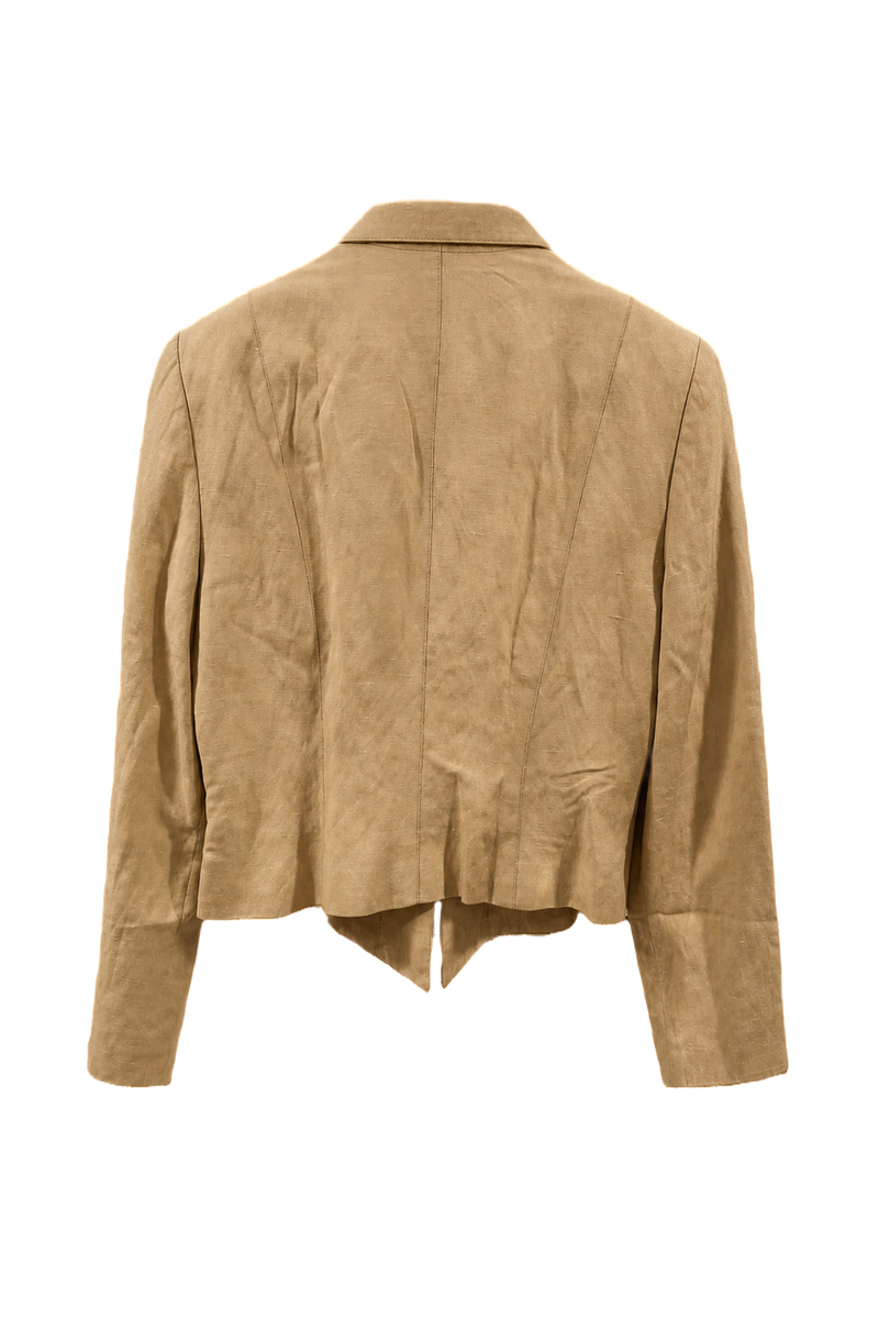 1990s Beige Cotton Jacket - Back View