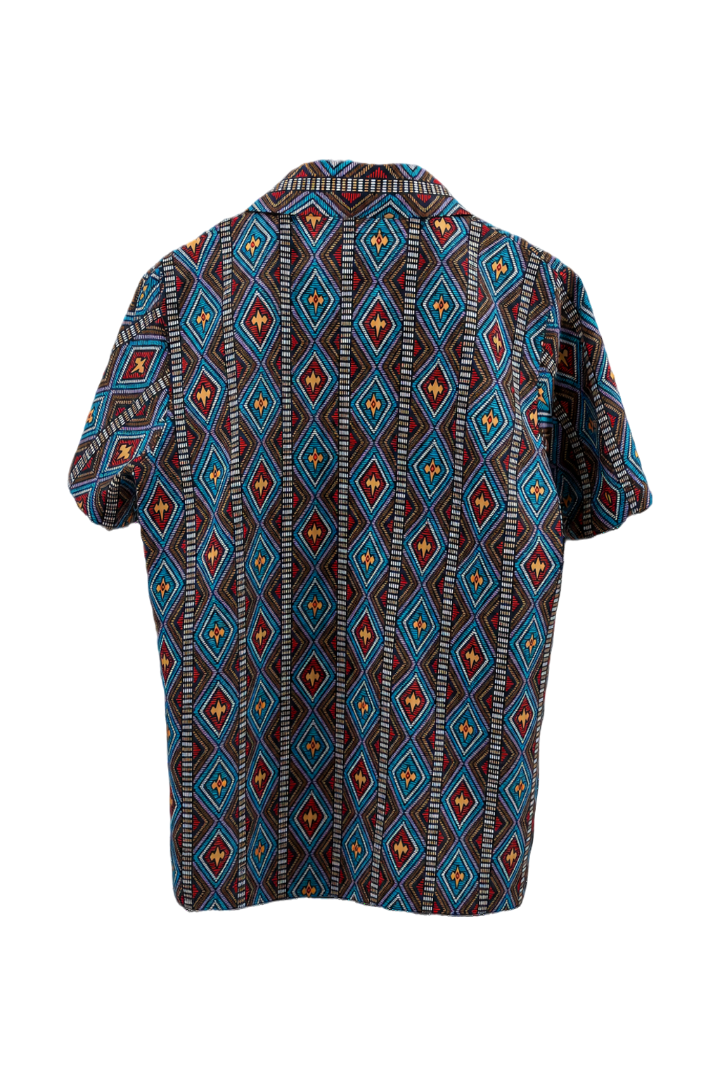 1960s Blue Cotton Shirt - Back View