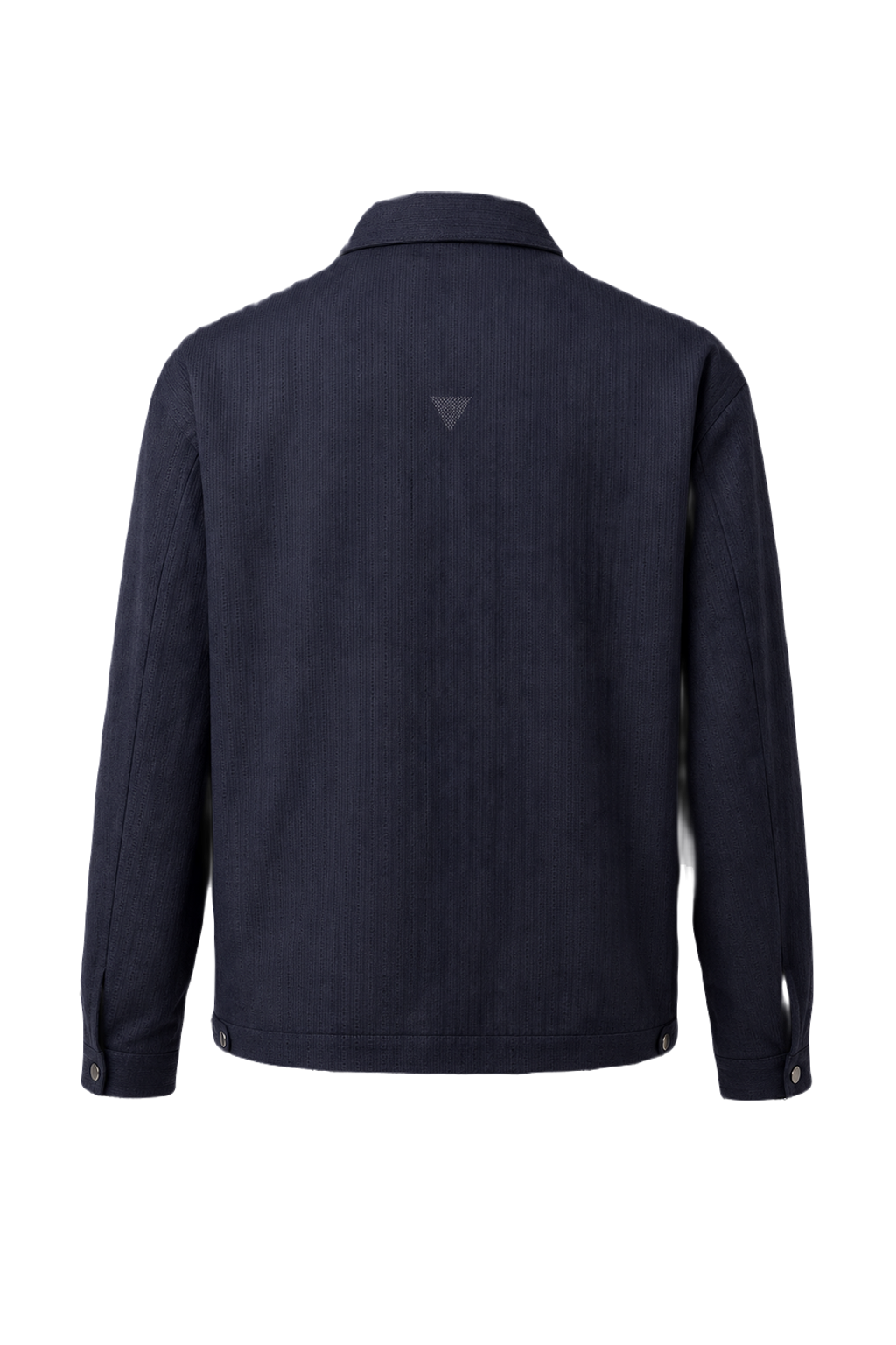 1980s Navy Blue Cotton Jacket - Back View