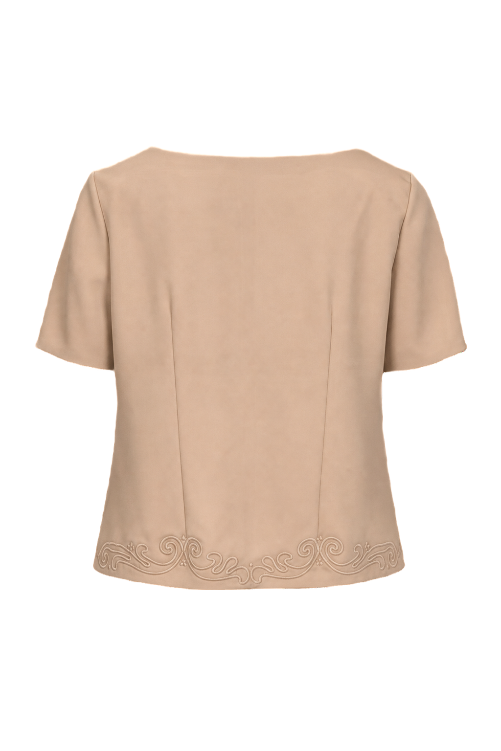 1980s Light Pink Satin Blazer - Back View