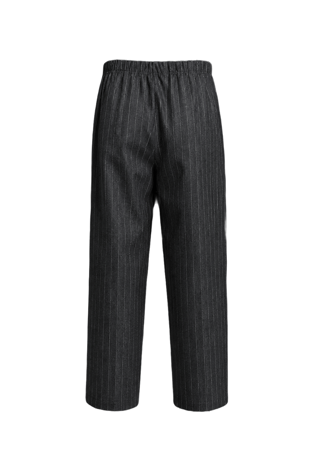 1990s Charcoal Grey Wool Pants - Back View