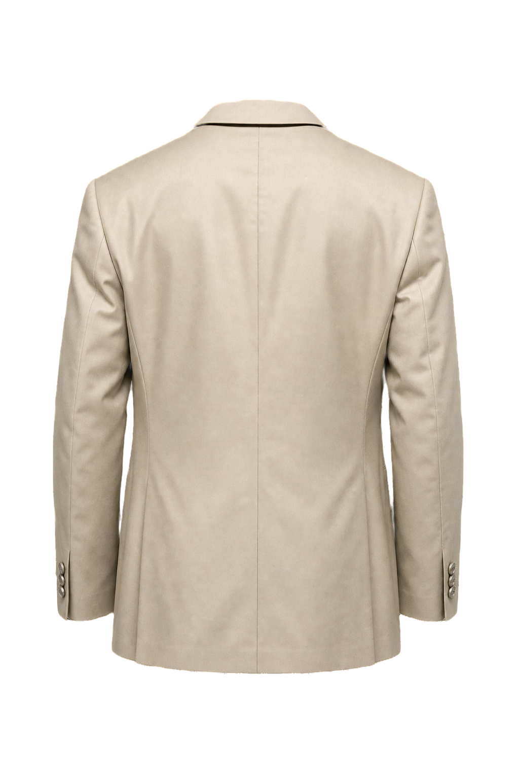 1980s Cream Wool Blazer - Back View