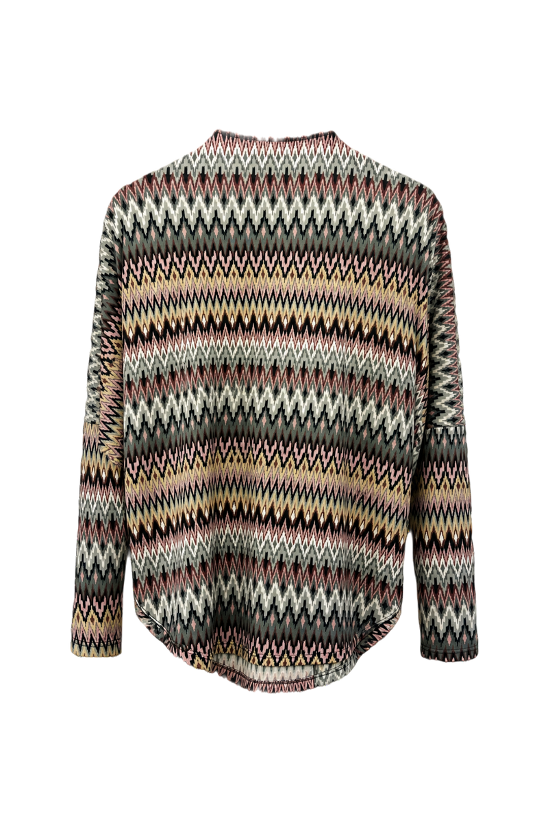 1980s Multicolor Knit Sweater - Back View