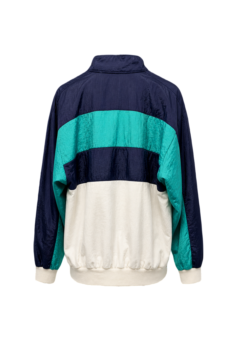 1990s Navy Blue Nylon Pullover - Back View