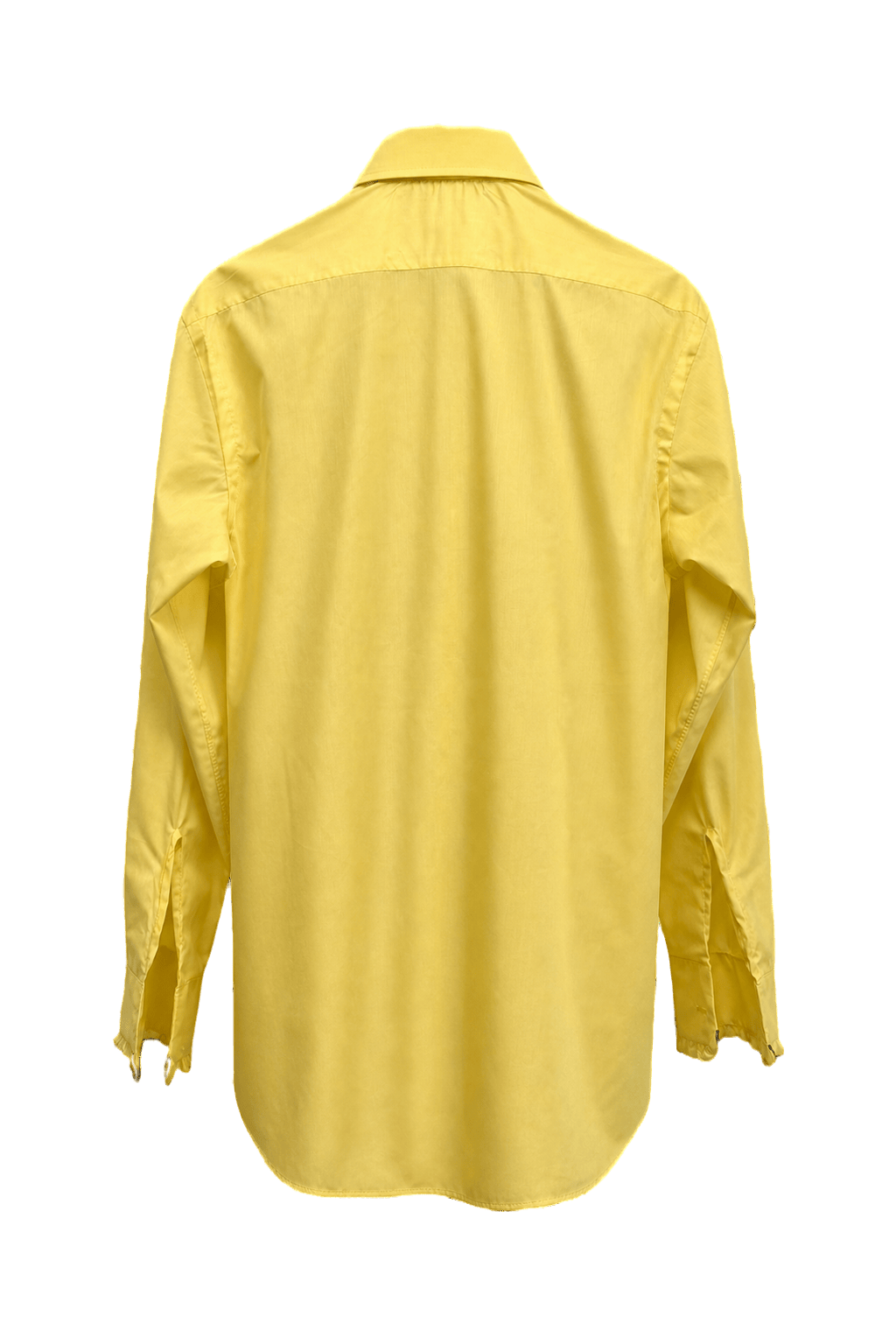 1970s Yellow Polyester Shirt - Back View