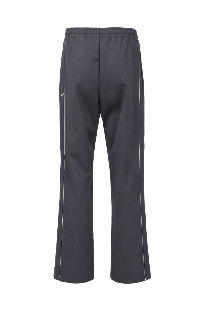 1980s Dark Grey Polyester Blend Pants - Back View