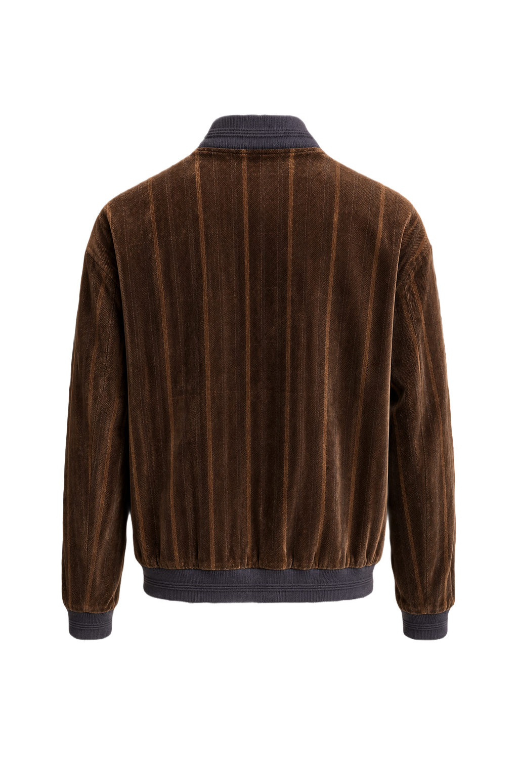 1980s Brown Suede Jacket - Back View