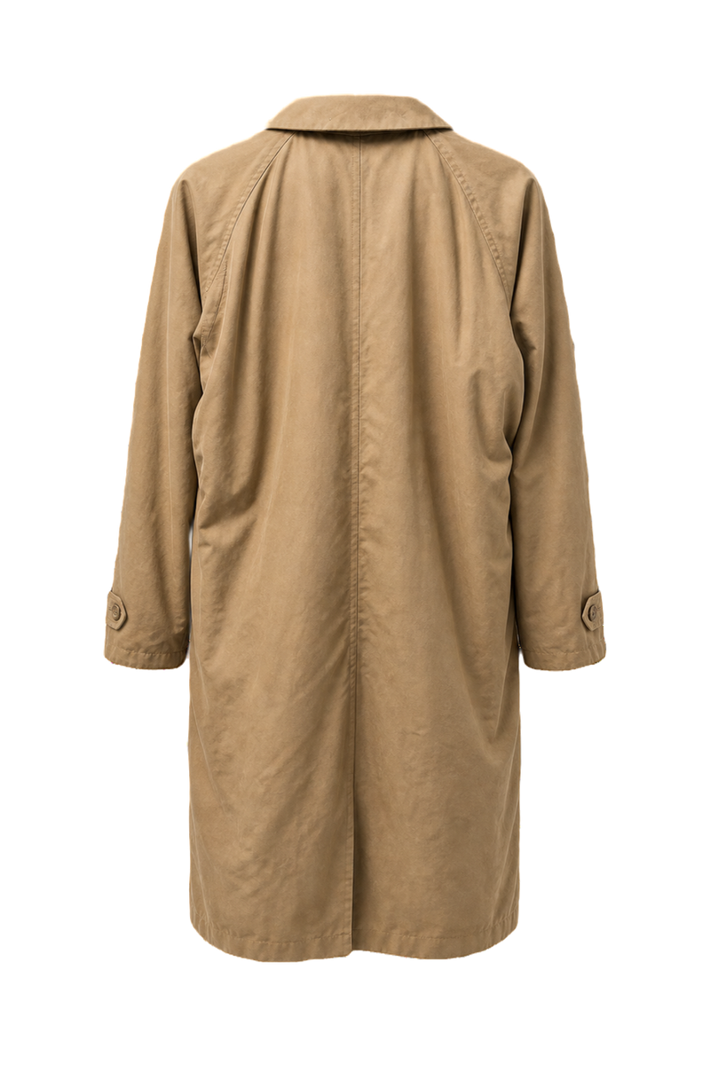 1980s Tan Cotton Coat - Back View