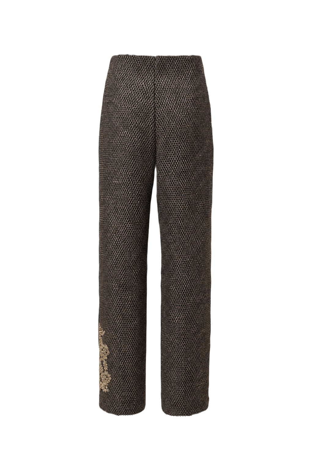 1980s Brown Polyester Pants - Back View