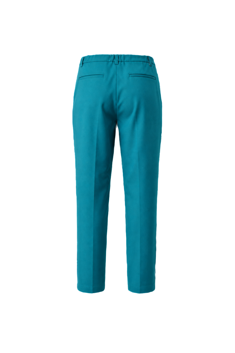 1980s Turquoise Polyester Pants - Back View