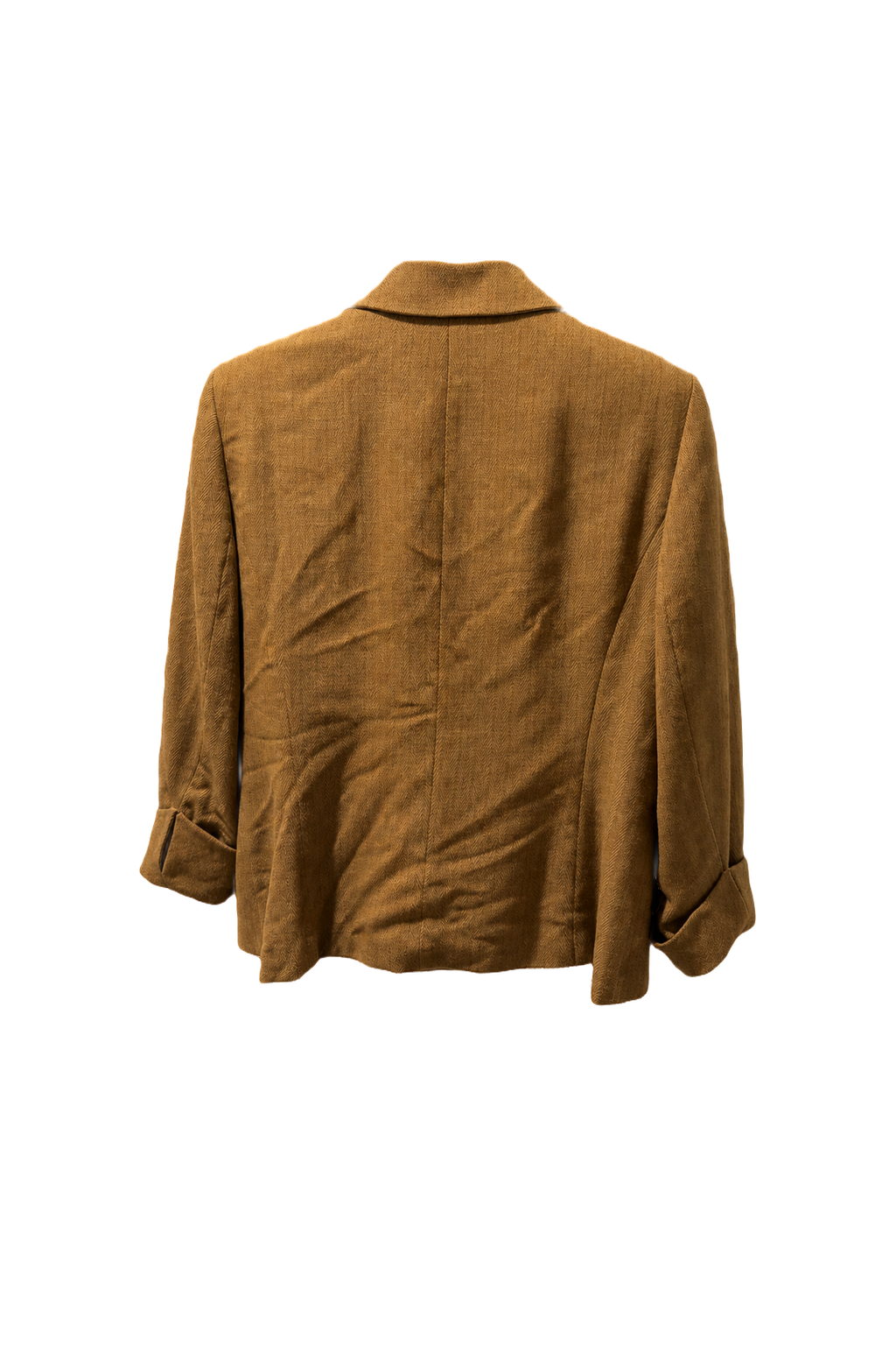 1980s Camel Wool Blend Jacket - Back View