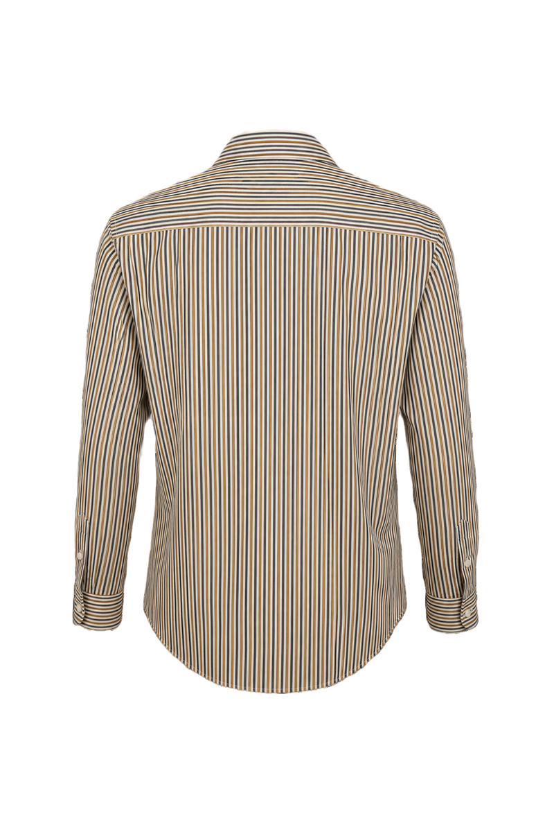 1970s Multicolor Cotton Shirt - Back View