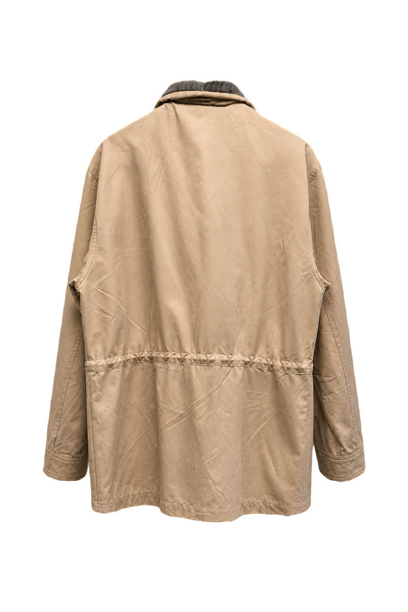 1960s Beige Polyester Jacket - Back View
