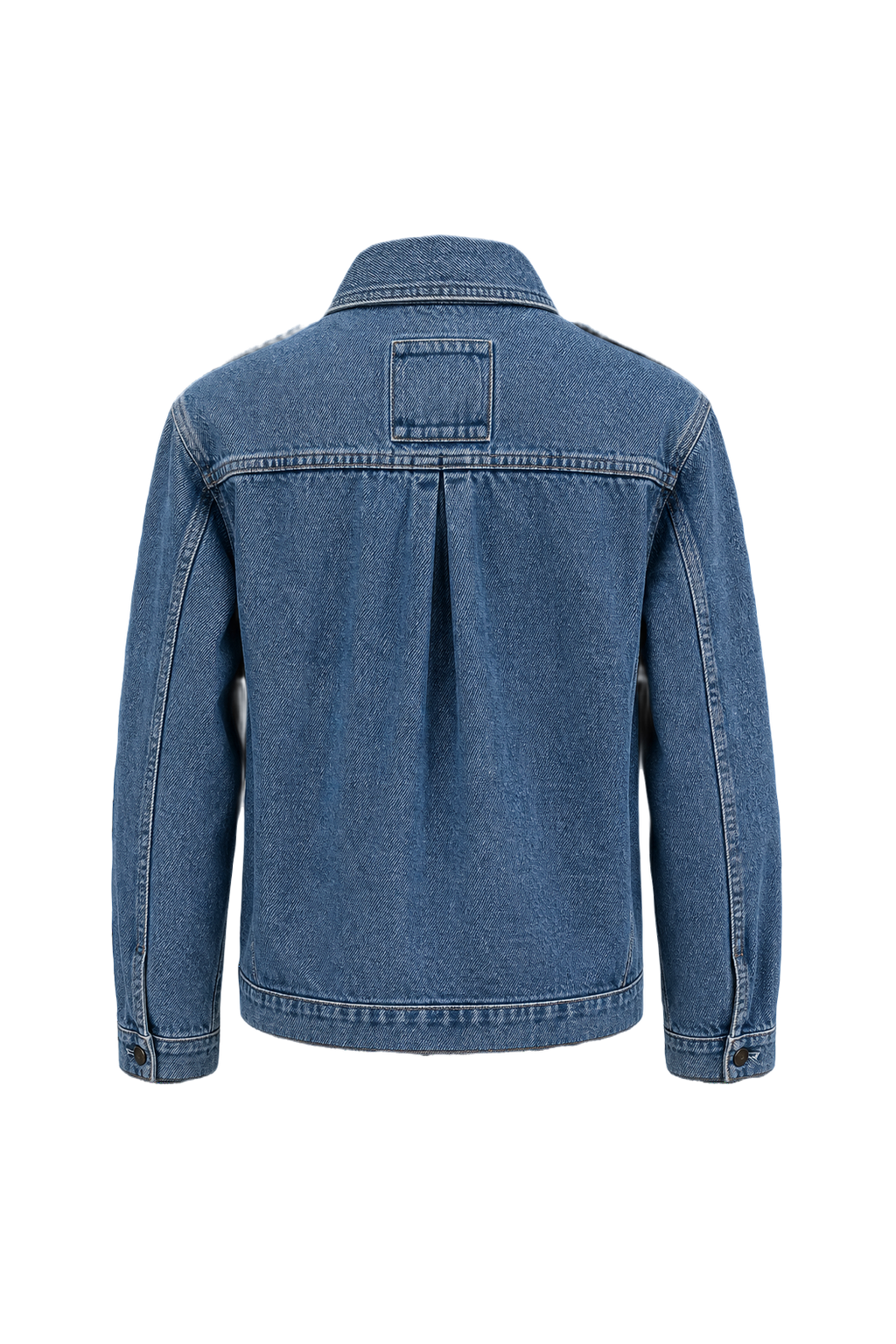 1980s Blue Cotton Jacket - Back View