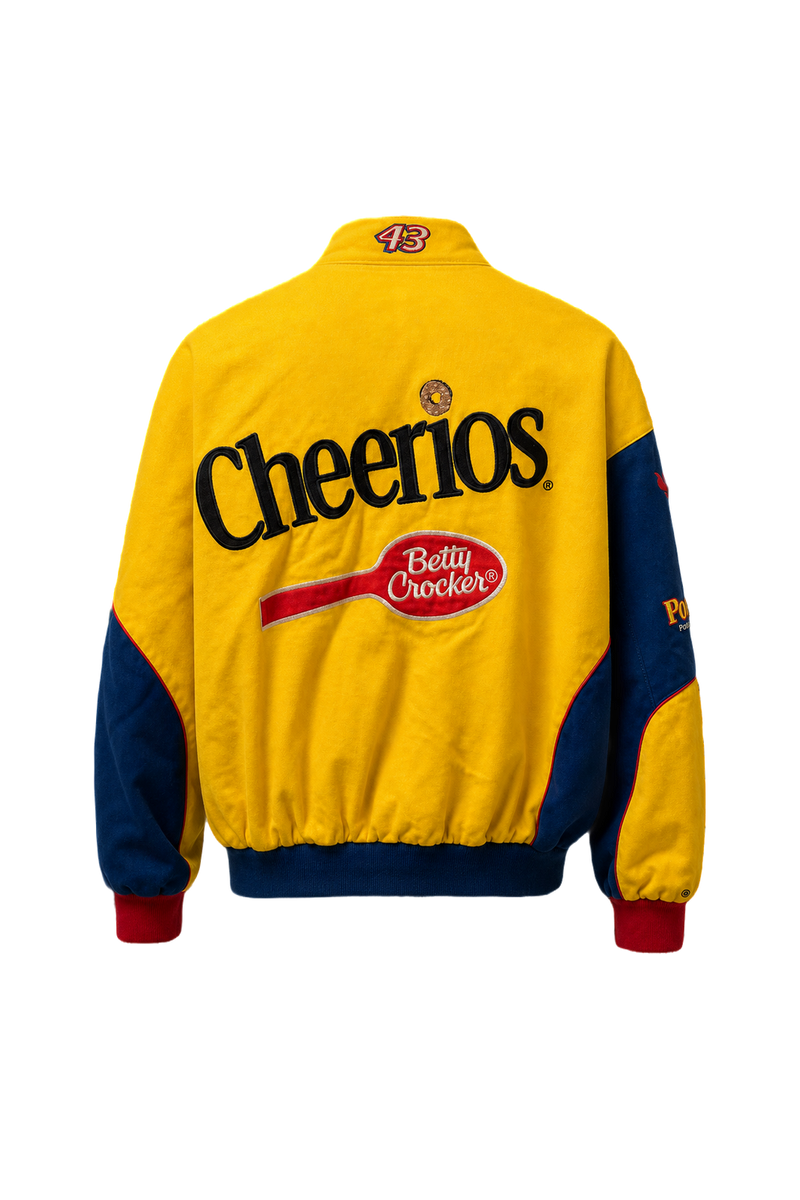 1990s Yellow Nylon Jacket - Back View