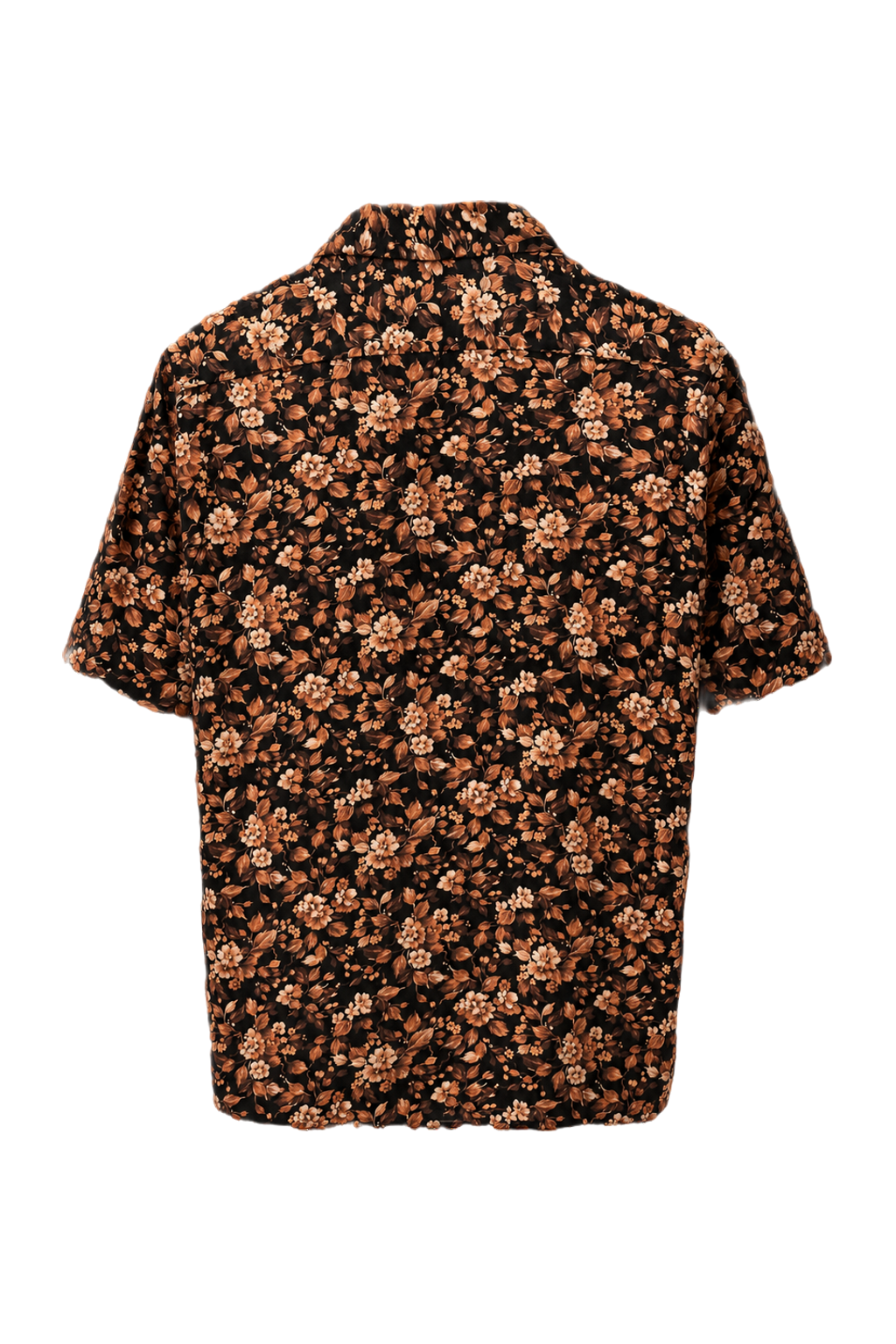 1980s Black Cotton Shirt - Back View