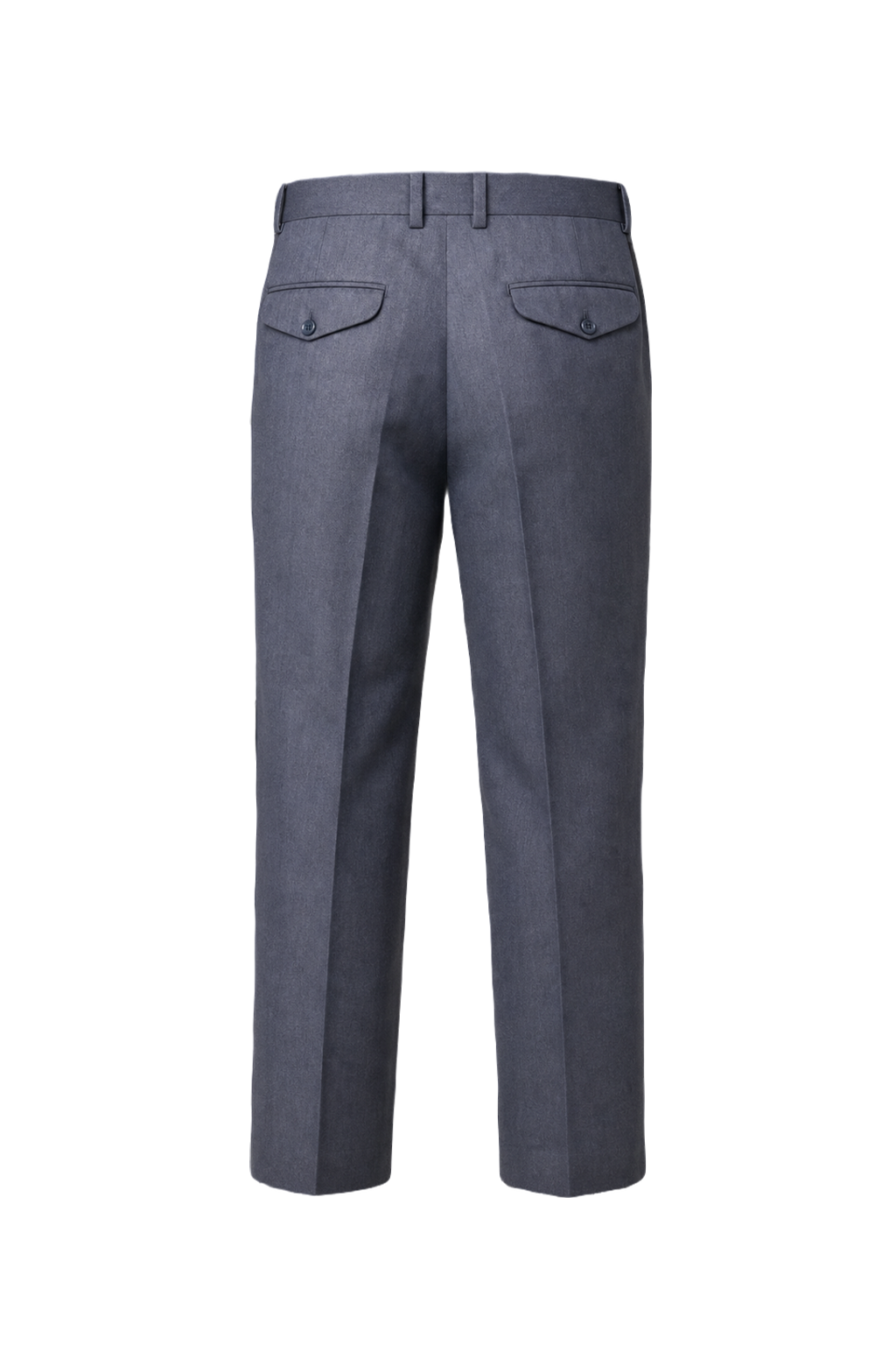 1940s Blue Wool Blend Trousers - Back View