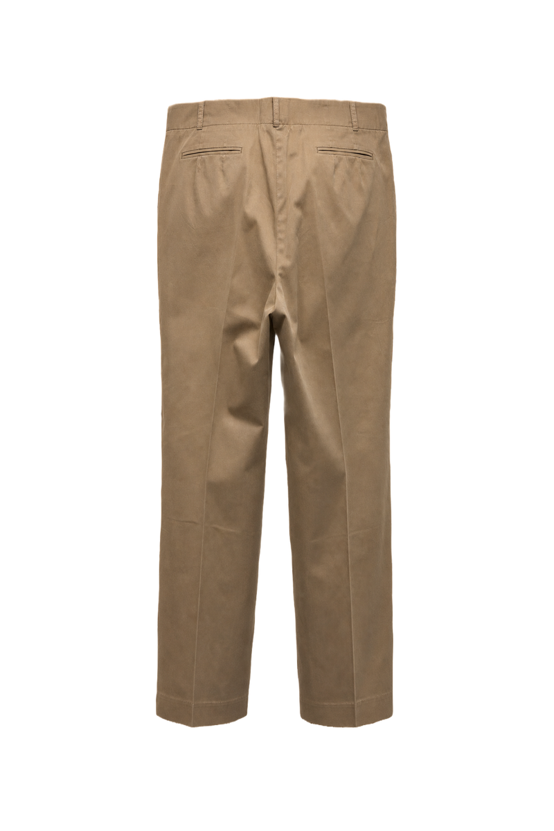 1990s Beige Cotton Trousers - Back View