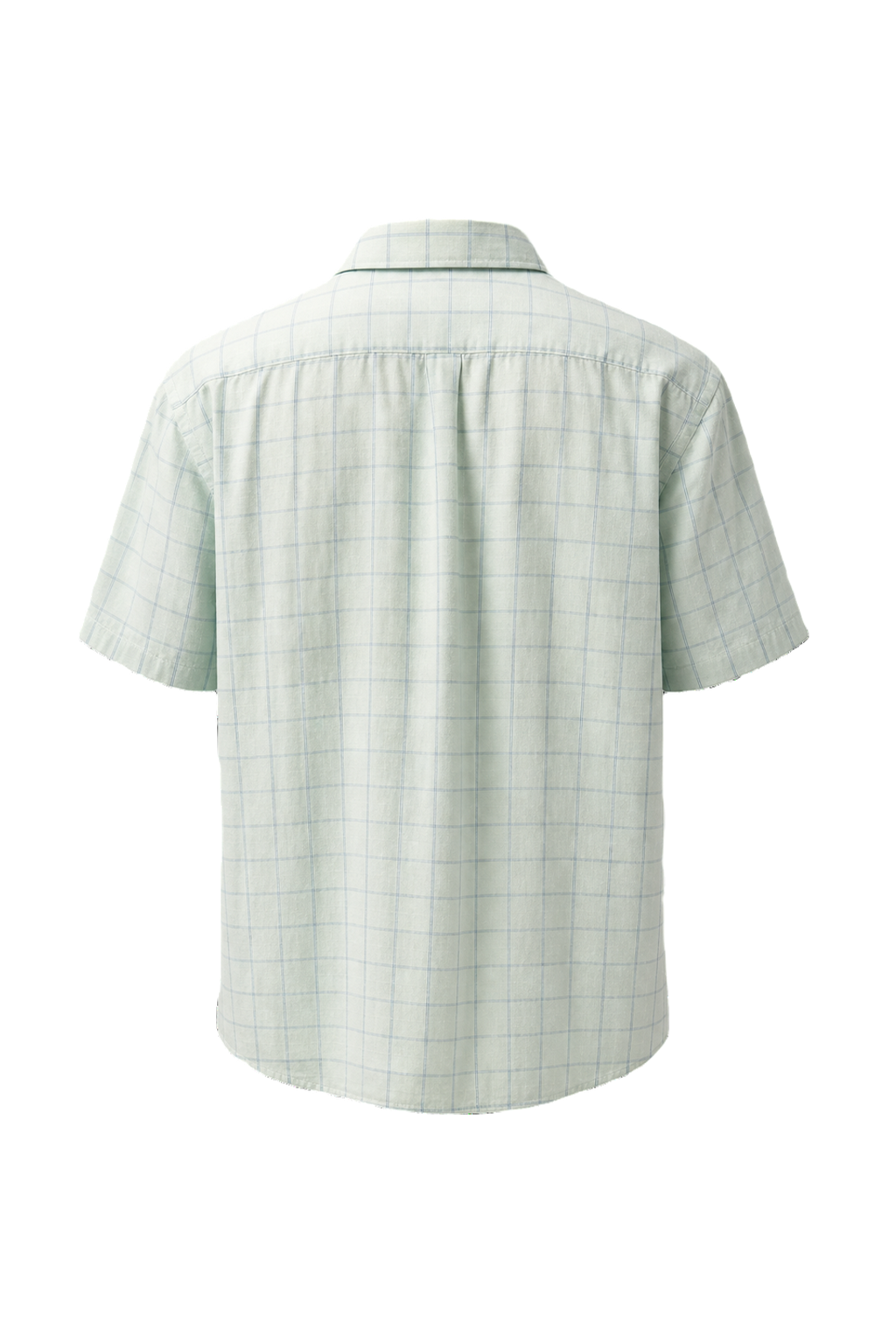 1980s Pastel Green Cotton Shirt - Back View