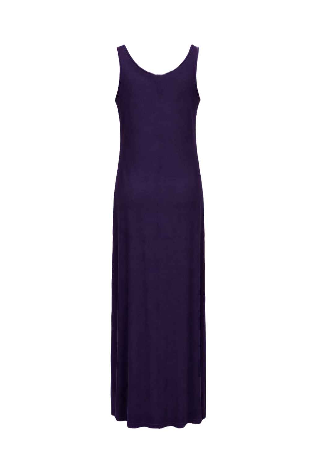1990s Deep Purple Jersey Maxi Dress - Back View