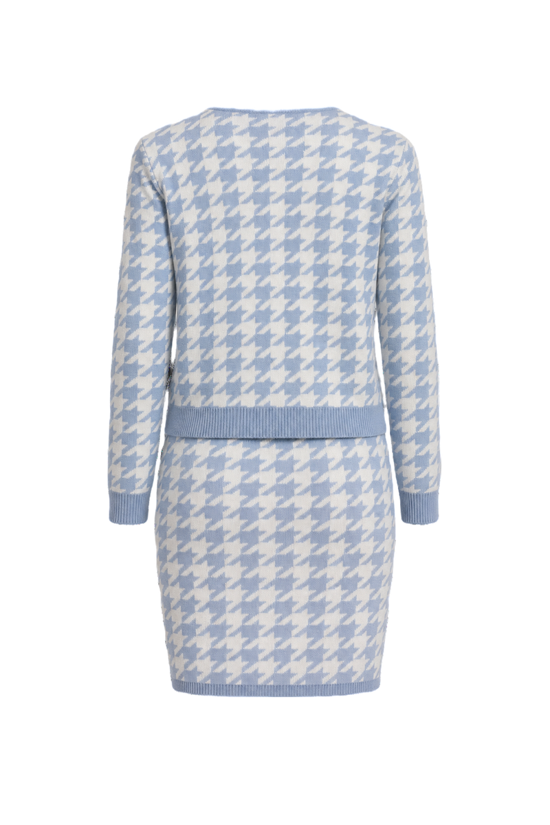 1980s Light Blue Knit 2-Piece Set - Back View