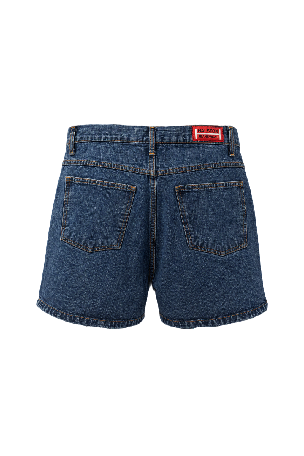 1990s Dark Blue Denim Women's Shorts - Back View