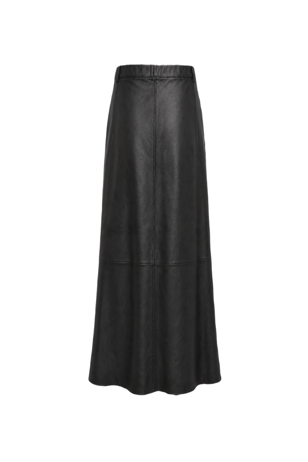 1990s Black Leather Skirt - Back View