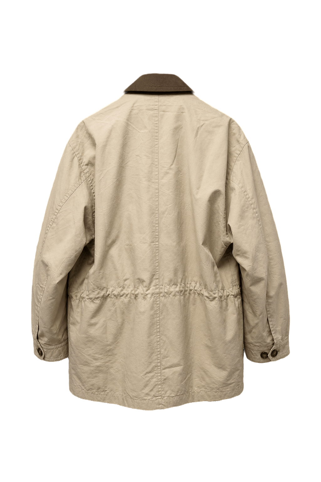 1990s Beige Cotton Jacket - Back View