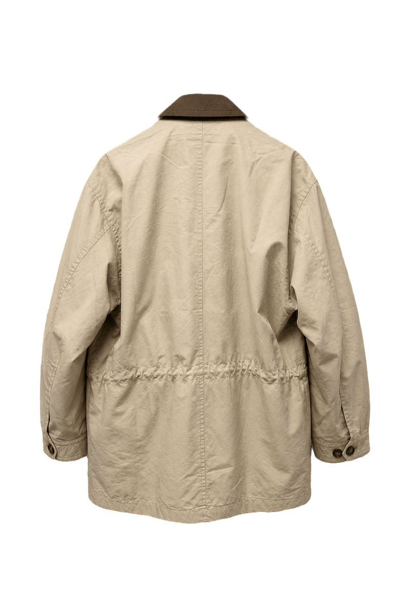 1990s Beige Cotton Jacket - Back View