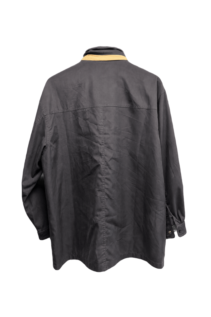 1990s Gray Wool Blend Jacket - Back View