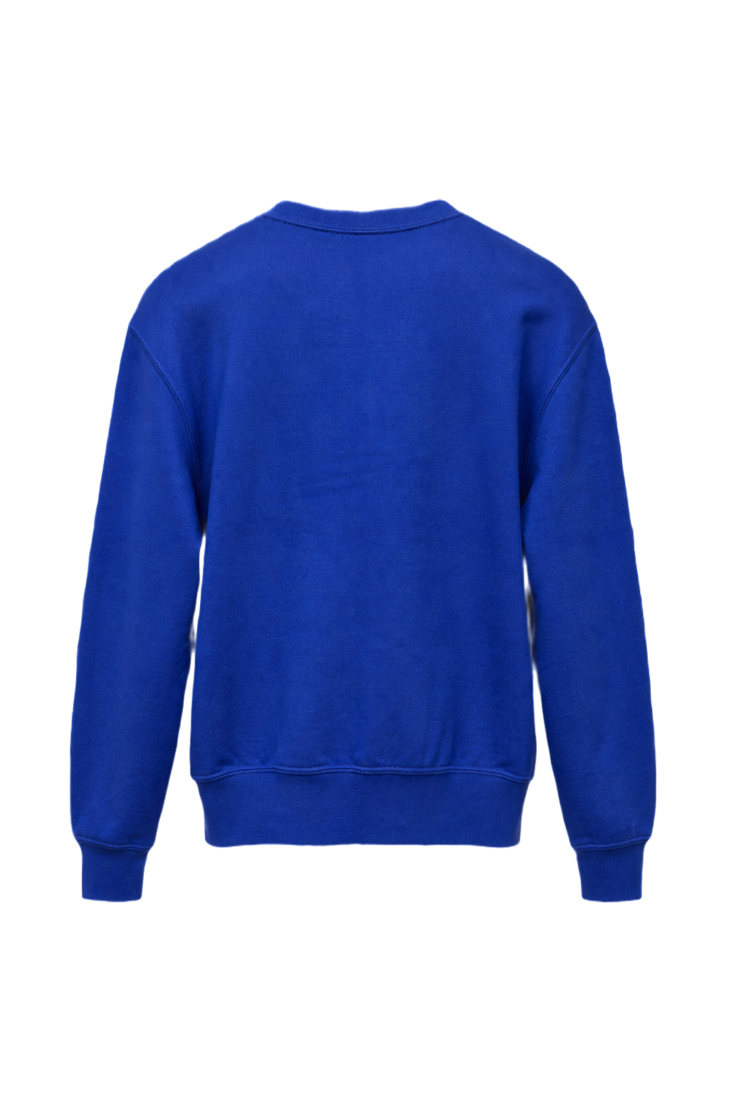 1990s Bright Blue Cotton Sweater - Back View
