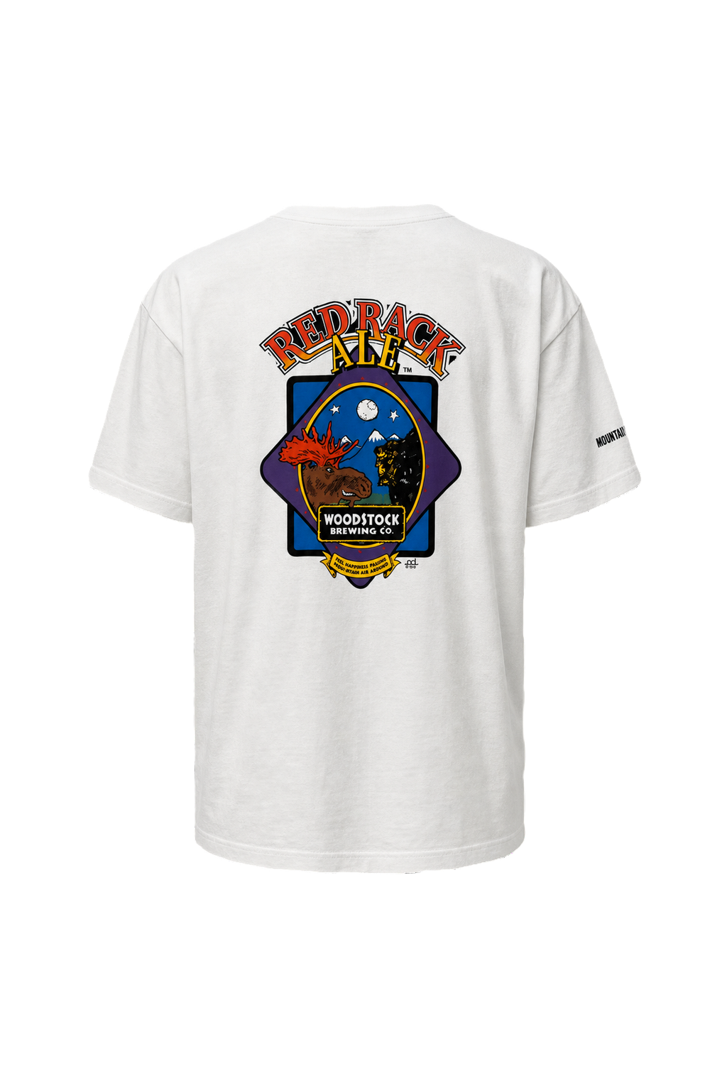 1990s White Cotton T-Shirt - Back View