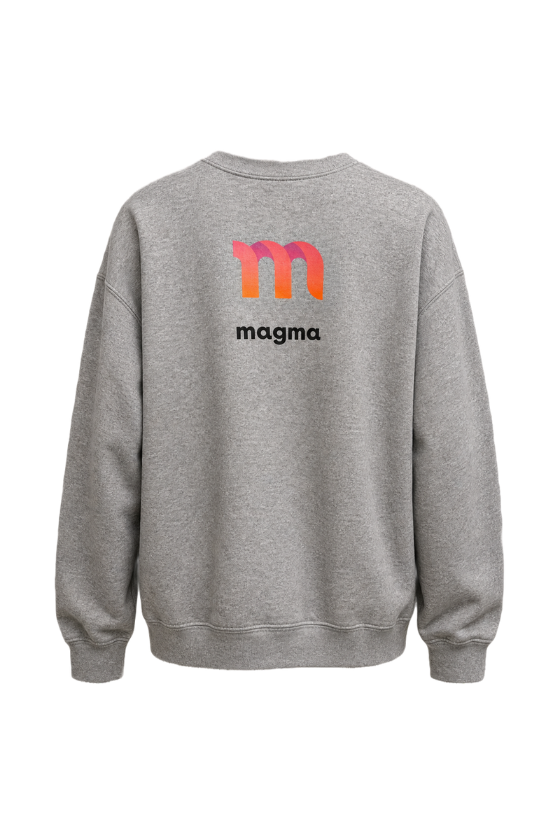 2000s Light Gray Cotton Blend Sweater - Back View