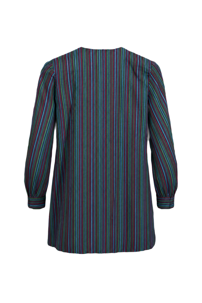 1970s Multicolor Cotton Tunic - Back View