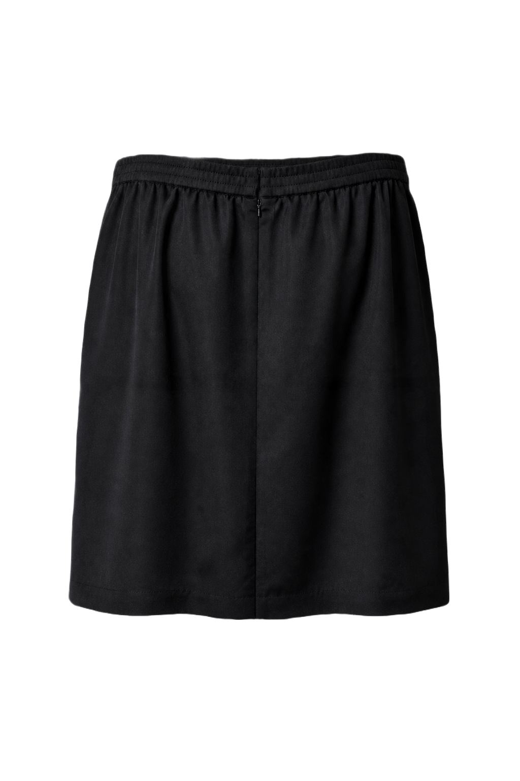 1990s Black Cotton Skirt - Back View